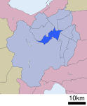 Location of Chuo ward Sapporo city Hokkaido Japan